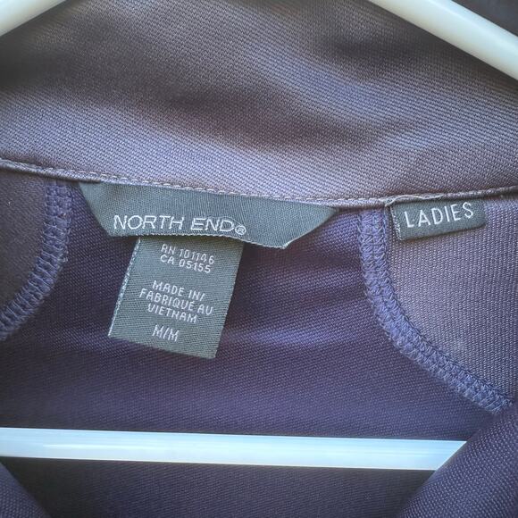 North End Sports Womens M 1/4 Zip Pullover Moisture Wicking Navy NWT Style 78214 - Picture 3 of 5